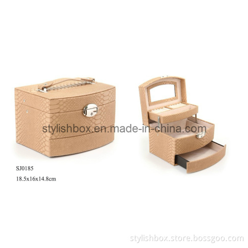 Flexible Fashion PU Leather Jewelry Box (SJ0182)